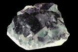 Cubic, Purple-Green Fluorite Crystal Cluster - China #142618-2